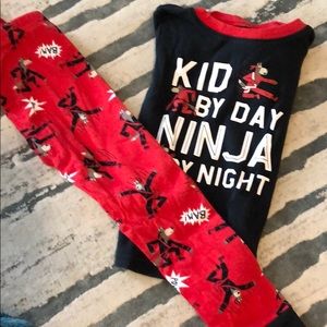 Ninja pajamas for toddler boys